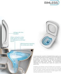 Olympia Synthesis Rimless BTW - Λεκάνη Με Καζανάκι