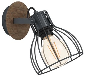 Φωτιστικό Σποτ Eglo 98134 SAMBATELLO Καφέ (Brown)|Ασημί (Silver Coloured)