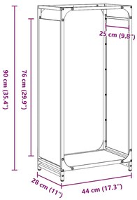 ΡΑΦΙ ΚΑΥΣΟΞΥΛΩΝ 44X28X90 ΕΚ. ΧΑΛΥΒΑΣ ΨΥΧΡΗΣ ΕΛΑΣΗΣ 864210