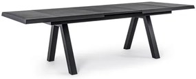 Επεκτεινόμενο Τραπέζι Krion JX55 Σκούρο Γκρι 205-265x103x78εκ. - Γκρι