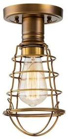 Πλαφονιέρα Φωτιστικό Οροφής 1xE27  Πλέγμα  Mixon Elstead Lighting-QZ-MIXON-SF-WS-Μπρονζέ QZ-MIXON-SF-WS