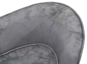 vidaXL Καναπές - Κρεβάτι Σκύλου Γκρι 68 x 38 x 38 εκ. Βελουτέ