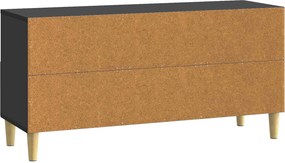 vidaXL Ντουλάπι TV 102 x 34,5 x 50 εκ. Μαύρο Επεξεργασμένο Ξύλο