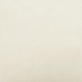 vidaXL Πολυθρόνες Σετ 3 Τεμαχίων Κρεμ από Βελούδο με Μαξιλάρια