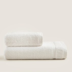 Stewehome Πετσέτα χεριών από μπαμπού Λευκό 45x45 cm