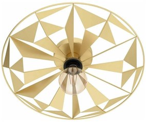 Φωτιστικό Οροφής - Πλαφονιέρα 43599 Castanuelo 1/E27 Gold Eglo Metal