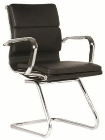 Καρέκλα γραφείου Mesa 364, Μαύρο, 92x55x63cm, 11 kg, Χωρίς ρόδες, Με μπράτσα | Epipla1.gr