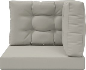 vidaXL Μαξιλάρι Καναπέ Εξωτερικού Χώρου 3 pcs Γκρι Πολυεστέρας