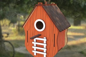 Intra απο ξύλο plywood 3mm-4mm πάχος Birdhouse Cut  | Τροφοδότης πουλιών | CNC Δίασταση 15x15 cm INTRAFABR-122677839