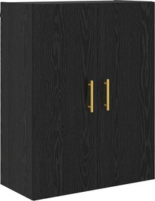vidaXL Highboard Μαύρη Οξυά 69,5 x 34 x 180 εκ. Επεξεργασμένο ξύλο