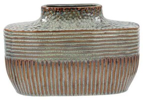 Κεραμικό Βάζο FL23765 Fylliana Πράσινο - Καφέ 23x11x15 εκ. 23x11x15 εκ.