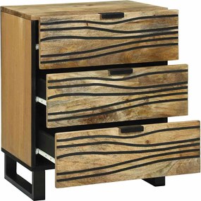 vidaXL Κομοδίνο Φυσικό 50 x 33 x 62 εκ. Επεξεργασμένο Ξύλο