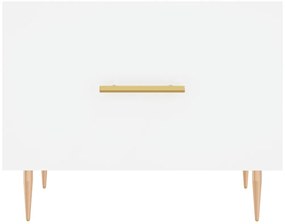 vidaXL Τραπεζάκι Σαλονιού Λευκό 50 x 50 x 40 εκ. από Επεξεργ. Ξύλο