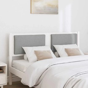 vidaXL Κεφαλάρι Άλλο Λευκό 150 cm Μασίφ ξύλο πεύκου