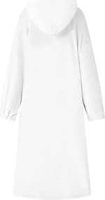 vidaXL Φούτερ-κουβέρτα Λευκό m Φανέλα