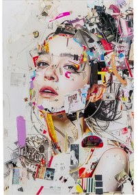 Glass Picture Artsy Portrait Side 80x120cm - Πολύχρωμο