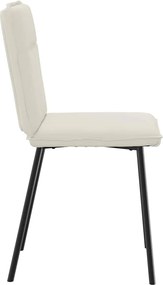 vidaXL Καρέκλες Τραπεζαρίας 6 τεμ. Κρεμ Βελούδινες