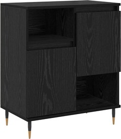 vidaXL Πλαϊνό γραφείο Μαύρη Οξυά 60 x 35 x 70 cm