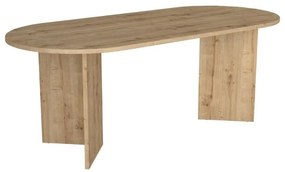 Τραπέζι Cortado Megapap χρώμα sapphire oak 200x90x74εκ.