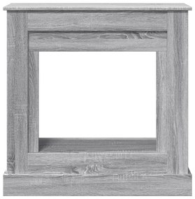 vidaXL Πλαίσιο Τζακιού Γκρι Sonoma 90x30x90 εκ. από Επεξ. Ξύλο