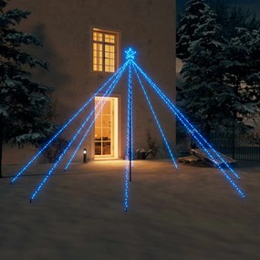 vidaXL Χριστουγεν. Δέντρο από Φωτάκια Εσ/Εξ Χώρου Μπλε 3,6 μ. 576 LED