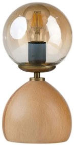 Φωτιστικό Επιτραπέζιο 534LUN5186 Φ15x30cm 1xE27 40W Honey-Oak Opviq