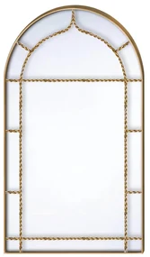 Καθρέπτης Τοίχου ArteLibre Χρυσό Μέταλλο 50x86x1.5cm-14700022