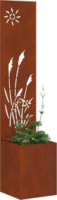 vidaXL Οθόνη Ιδιωτικότητας Κήπου Σκ rusty 32 x 32 x 150 εκ