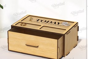 Intra απο ξύλο plywood 3mm-4mm πάχος Ξύλινο κουτί κοσμημάτων 3D Δίασταση 30x20 cm INTRAFABR-119264404