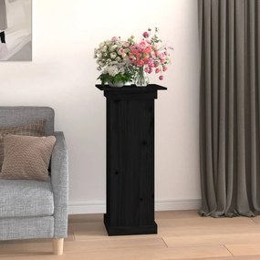 vidaXL Βάση Λουλουδιών Γκρι 40x40x90 εκ. από Μασίφ Ξύλο Πεύκου