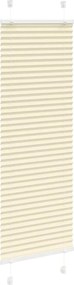 vidaXL Πλισέ περσίδα Κρέμα 45x150 cm Πλάτος υφάσματος 44,4 cm