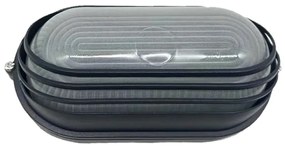 Απλίκα Φωτιστικό Τοίχου Με Κάλυμμα E27 IP45 ACA-HI5033BMS-Μαύρο HI5033BMS