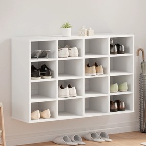 vidaXL Ντουλάπα Παπουτσιών Λευκό 52.5 x 30 x 50 εκ. Επεξεργασμένο ξύλο