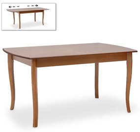 Τραπέζι Belfast Megapap μασίφ ξύλο-MDF επεκτεινόμενο χρώμα καρυδί 150/200x89x78εκ. - 0228349
