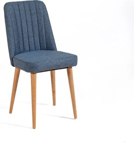 Καρέκλα Πεύκο Atlantic / Σκούρο Μπλε VINA 47x46x89