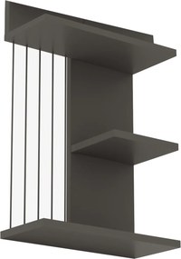 Ράφι Τοίχου Ανθρακί FIFREME 40x19x60
