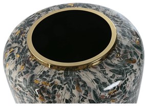 Βάζο Home ESPRIT Πράσινο Χρυσό Μέταλλο 33 x 33 x 35,5 cm