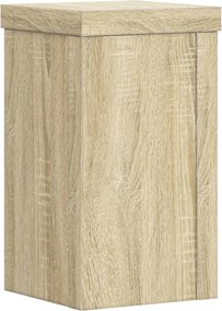 vidaXL Βάσεις Φυτών 2 Τεμ. Sonoma Δρυς 10x10x18 εκ. Επεξεργασμένο Ξύλο