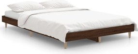 vidaXL Πλαίσιο Κρεβατιού Χωρ. Στρώμα Καφέ Δρυς 120x190 εκ. Επ. Ξύλο