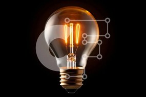 Intra Συλλεκτικό Ξύλινο Παζλ Plywood 4mm - Vintage λάμπα φωτός με ορατό νήμα Σε Ξύλινο Κουτί - Διαστάσεις: 10x10 cm – 25 κομμάτια