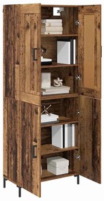 vidaXL Highboard 2 pcs Παλιό Ξύλο Επεξεργασμένο ξύλο