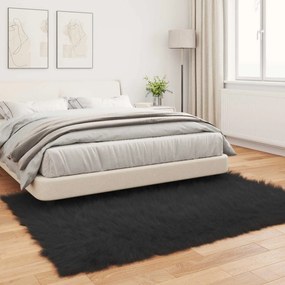 vidaXL Χαλί από τεχνητό πρόβειο δέρμα TAFALLA Μαύρο 160 x 230 cm