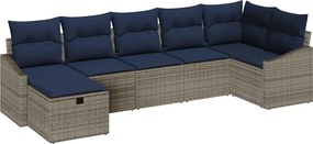 vidaXL Σετ Καναπέ με μαξιλάρι 4 pcs συνθετικό ρατάν