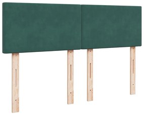 ΚΡΕΒΑΤΙ BOXSPRING ΜΕ ΣΤΡΩΜΑ ΣΚΟΥΡΟ ΠΡΑΣΙΝΟ 140X190ΕΚ. ΒΕΛΟΥΔΙΝΟ 3286303