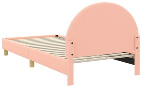 vidaXL Κρεβάτι Παιδικής Κρεβατοκάμαρας με Κεφαλάκι Ροζ 90 x 200 cm