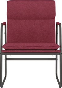vidaXL Πολυθρόνα Μπορντό 55x64x80 εκ. Υφασμάτινη