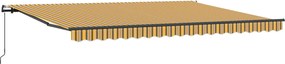 vidaXL Αναδιπλούμενη τέντα Πολύχρωμο 450 x 350 εκ