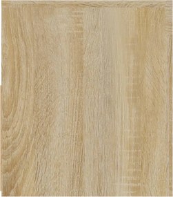 vidaXL Κομοδίνα με LED 2 τεμ. Sonoma Δρυς 60 x 35 x 40 εκ.