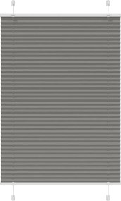 vidaXL Πλισέ περσίδα Ανθρακί 100x100 cm Πλάτος υφάσματος 99,4 cm