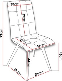 Καρέκλα Septic K33 - 44.00Χ42.00Χ93.00cm